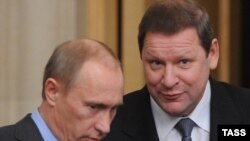 Уладзімер Пуцін і Сяргей Сідорскі, архіўнае фота