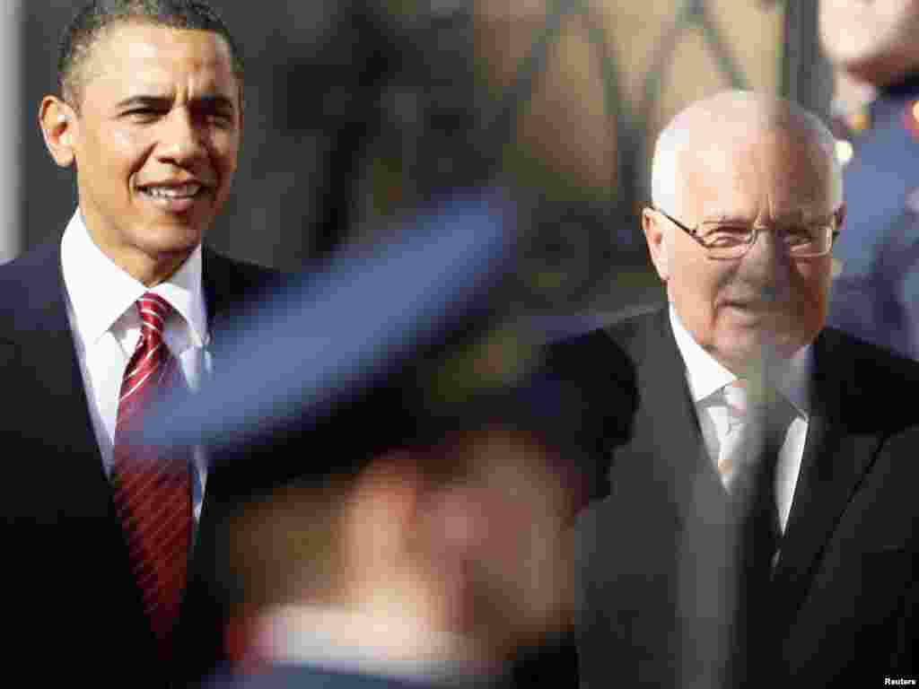 Predsjednici Barack Obama i Vaclav Klaus, 08.04.2010.