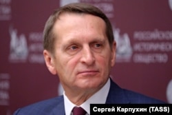 Serghei Narîșkin, apropiat al președintelui Vladimir Putin cu trecut în KGB, conduce Societatea Istorică Rusă.