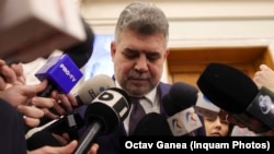 Marcel Ciolacu, după validarea sa de către Parlamentul României, la al doilea mandat de premier, după alegerile parlamentare din 1 decembrie - 23 decembrie 2024. 