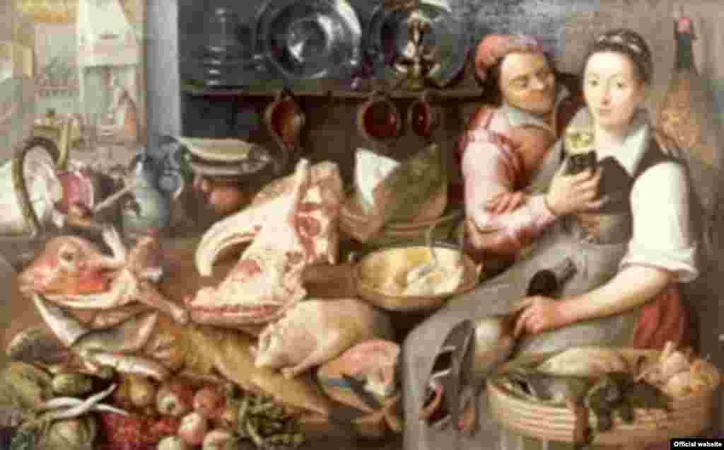 Floris van Schooten, Skenë në kuzhinë, shek. XVII 