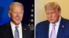 Actualul președinte al Statelor Unite, Joe Biden (stânga) și fostul președinte, Donald Trump