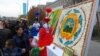<p>Выставка цветочных композиций. Одна из работ местного жителя.</p>
