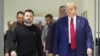 Președintele Ucrainei, Volodimir Zelenski, președinte al Statelor Unite ale Americii, Donald Trump, la New York, SUA, 27 septembrie 2024.