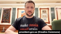 Președintele ucrainean Volodimir Zelenski, într-o filmare făcută pe 23 octombrie, la Kiev. 