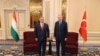 Președintele turc Tayyip Erdoğan se întâlnește cu premierul ungar Viktor Orban înainte de un summit NATO la Bruxelles, Belgia, 13 iunie 2021