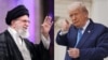 Colaj foto cu liderul suprem al Iranului, ayatollahul Ali Khamenei, și președintele american Donald Trump.