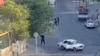 Imagini surprinse de martorii oculari în timpul atacului din Daghestan. 