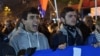 Сторонники армянской оппозиции проводят демонстрацию в Ереване. 7 декабря 2015 года.