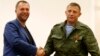 Олександр Бородай (ліворуч) і Олександр Захарченко, 7 серпня 2014 року
