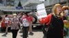 Protest protiv poziva na linč Vanje Ćalović, jun 2014