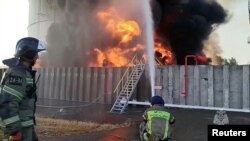 Depozite petroliere în flăcări în regiunea rusă Rostov după un atac cu drone ucrainene