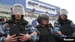 ОМОН у телестудии Останкино