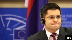 Vuk Jeremić u Evropskom parlamentu, Brisel, novembar 2009.