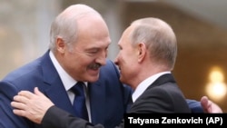 Vladimir Putin și Aleksandr Lukașenka