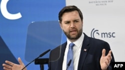 Vicepreședintele american JD Vance la Conferința de Securitate de la Munchen, 14 februarie 2025.