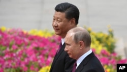  Xi Jinping și Vladimir Putin