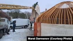 Instalarea Iurtei Invincibilității la Novovolinsk. Ianuarie 2025.