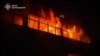Emergency Crews Battle Fires After Massive Drone Strike Hits Kharkiv video grab 3