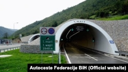 Tunel 1. mart je najznačajniji objekt na Koridoru Vc, dužine gotovo tri kilometra, na dionici od Sarajeva do Zenice, kroz Federaciju BiH, arhivska fotografija iz 2017. godine.