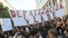 Sa protesta sindikata i nevladinog sektora u januaru 2012. 
