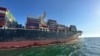 Nava de containere Joseph Schulte, sub pavilion Hong Kong, părăsește portul maritim Odesa la 16 august.
