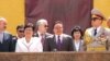 Президент Монголії Цахіаґійн Елбеґдорж із дружиною під час візиту до Львова