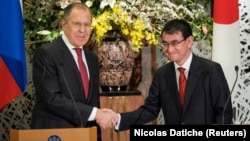 Ռուսաստանի և Ճապոնիայի ԱԳ նախարարներ Սերգեյ Լավրով և Տարո Կոնո, արխիվ