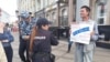 Вадим Хайрулин на одиночном пикете