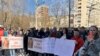 Protesti zbog smrti djevojčice Džene Gadžun, Sarajevo, 18. februar 2022. 