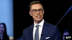 Aleksander Stub, novoizabrani predsjednik Finske, tokom predizborne debate na nacionalnoj televiziji, Helsinki, 25. januar 2024.