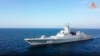 Руската фрегата Адмирал Горшков на заедничката поморска вежба на Русија, Кина и Иран во Арапското Море, 18 март 2023 година