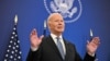 Președintele SUA, Joe Biden, în timpul discursului de la Departamentul de Stat al SUA. 13 ianuarie 2025. 