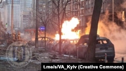 Последствия российской атаки по Голосеевскому району Киева, 20 декабря 2024 года
