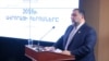 Ռուբեն Վարդանյանը ելույթ է ունենում «Ավրորա» մրցանակաբաշխության ժամանակ, Երևան, 24-ը ապրիլի, 2018թ․