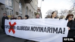 Novinarski prosvjedi protiv cenzure, Zagreb, studeni 2009