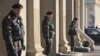 Станция метро "Октябрьская" в Минске под усиленной охраной 