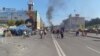 Майдан після від'їзду комунальних служб