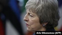 Prim-ministra Marii Britanii Theresa May la Bruxelles. 13 decembrie 2018